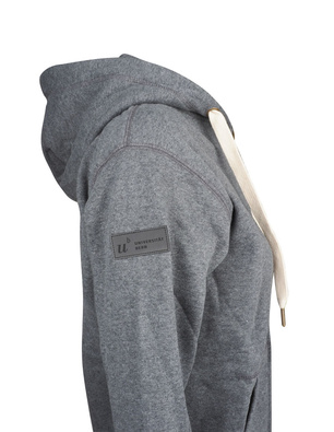 Ladies' zip hoodie, darkgrey mottled